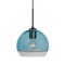 Besa Lighting Ally 8 Cord Pendant, Coral Blue/Clear, Bronze Finish, 1x60W Incandescent 1JT-ALLY8BL-BR - alternate 1
